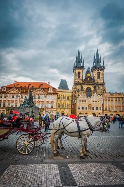 Krásné Ulice Architektura Podzimu Praha — Stock fotografie