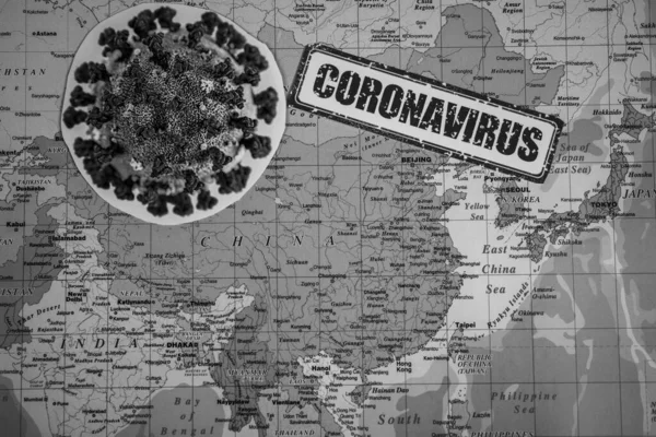 Koronavirus Hrozba Číny Zdravotní Epidemie — Stock fotografie