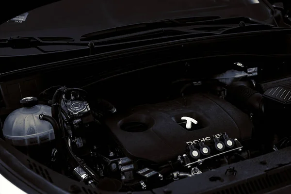 Motor Der Kfz Technik Hintergrund — Stockfoto