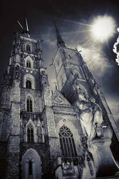 Wonderful Architecture Wroclaw Churches — Stock Photo, Image