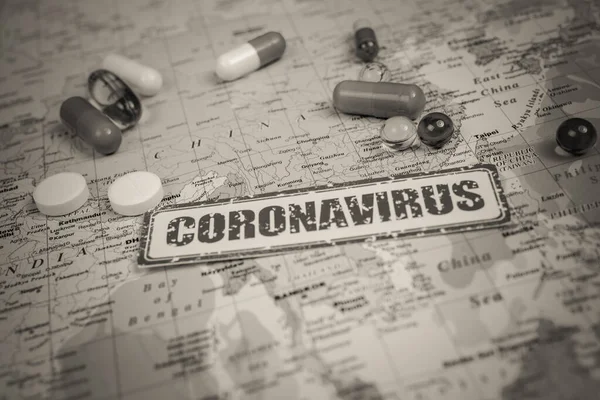 Coronavirus Μια Απειλή Από Την Κίνα Επιδημία Υγείας — Φωτογραφία Αρχείου