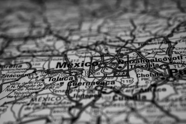 Mapa Viajes México — Foto de Stock