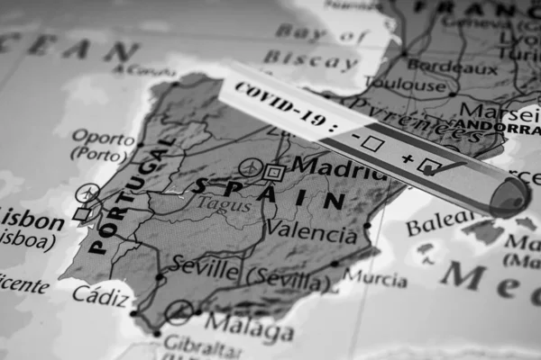 Spain map Coronavirus Covid-19 Quarantine