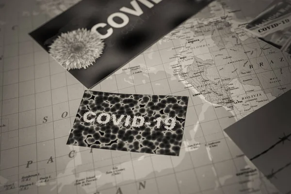 Всесвітній Коронавірус Covid Карантинний Фон — стокове фото