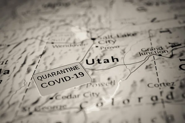 Utah Eyaleti Covid Karantina Geçmişi — Stok fotoğraf