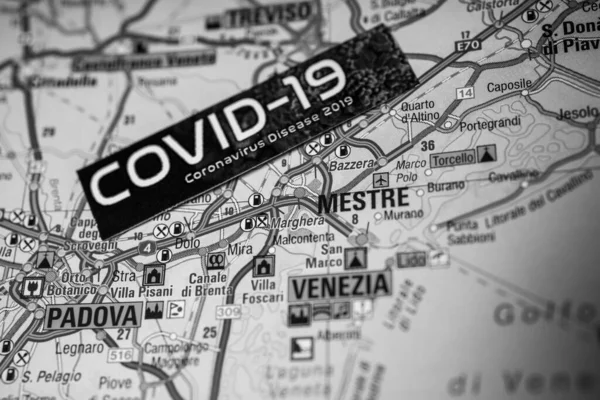 Venezia Coronavirus Covid Carantine Background — стокове фото
