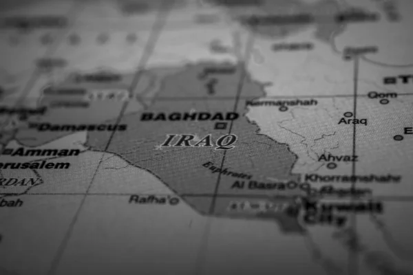 イラクは世界地図上で — ストック写真