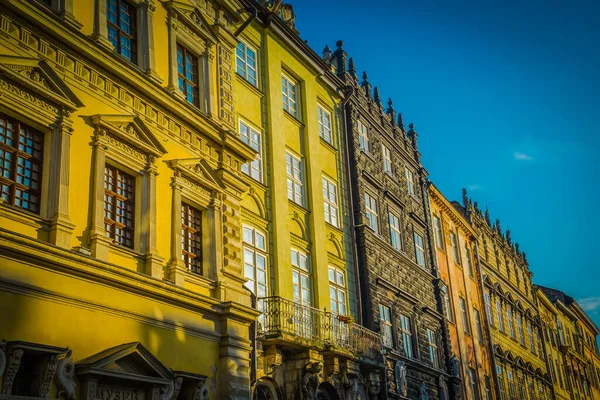 Prachtige Winter Lviv Architectuur Straten — Stockfoto