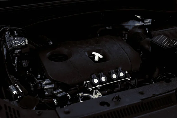 Κινητήρας Του Φόντου Τεχνολογίας Αυτοκινήτων — Φωτογραφία Αρχείου