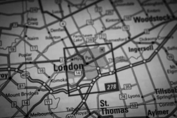 Londres Mapa Dos Eua Fundo Viagem — Fotografia de Stock