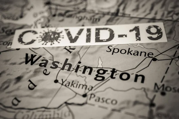 Washington State Covid Carantine Background — стокове фото