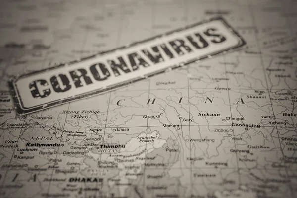 Коронавірус Загроза Китаю Епідемія — стокове фото