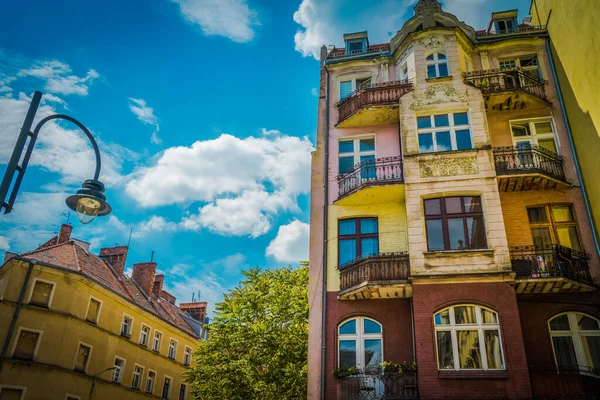 Arquitectura Antigua Ciudad Polaca Wroclaw — Foto de Stock