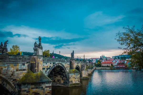 Prachtige Straten Architectuur Van Herfst Praag — Stockfoto