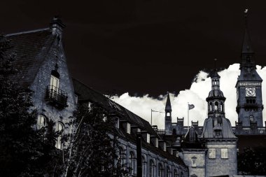 Kopenhag 'daki güzel yeşil park