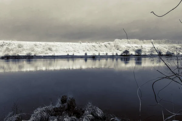 Pesca Lúcio Lago — Fotografia de Stock