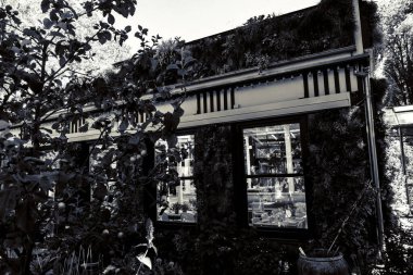 Parkta güzel bir açık hava restoranı var.