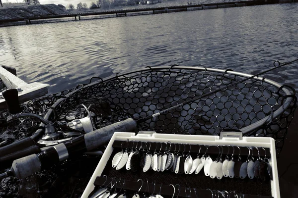 Balıkçılık Sporları Arka Planı — Stok fotoğraf