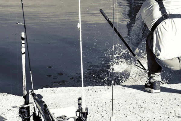 Риболовля Турнір Відпочинок Природа Фон — стокове фото