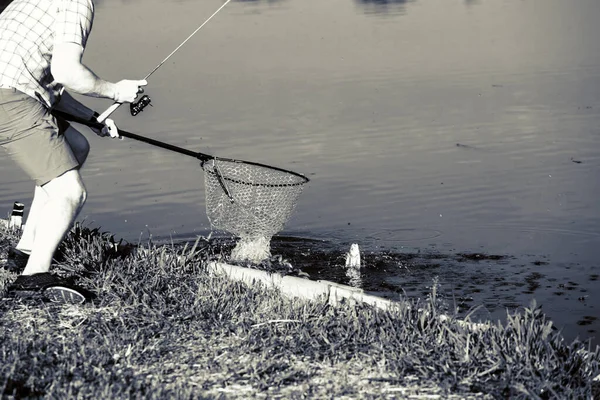 Torneio Pesca Recreação Natureza Fundo — Fotografia de Stock