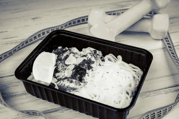 午餐盒中的健康食品 饮食概念 — 图库照片