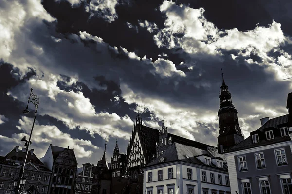 Straten Pleinen Van Oude Europese Stad — Stockfoto