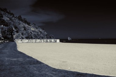 Deniz kenarındaki güzel resort peyzaj