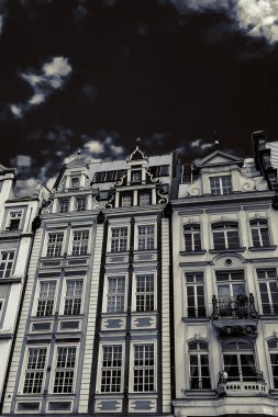 Antik Avrupa şehrinin sokakları ve meydanları