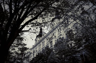 Güz Prag 'ın güzel sokakları ve mimarisi