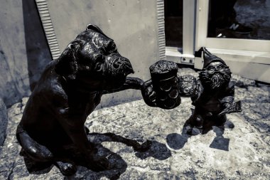 Antik Avrupa şehrinin sokakları ve meydanları