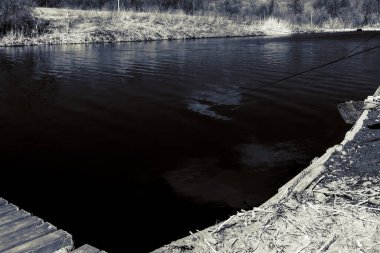 Gölde alabalık avı