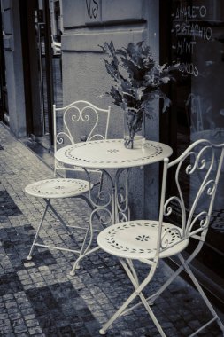 Güz Prag 'ın güzel sokakları ve mimarisi