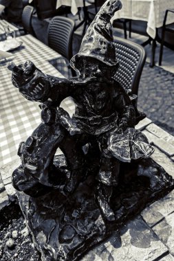 Antik Avrupa şehrinin sokakları ve meydanları