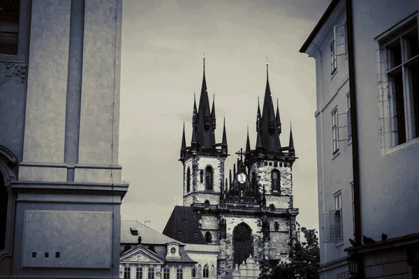 Beautiful Streets Architecture Autumn Prague — Stock Photo, Image