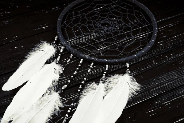 Dreamcatcher Sur Fond Art Bois — Photo