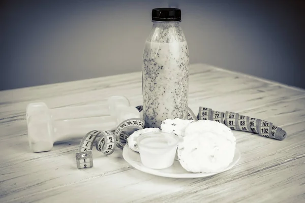 Dieta Aptidão Uma Perda Peso Dia — Fotografia de Stock