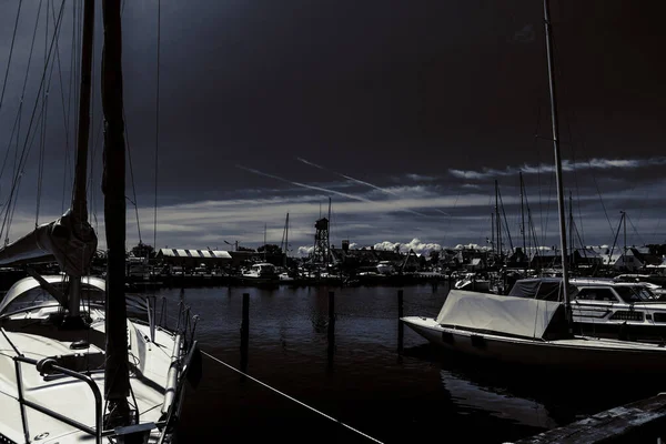 Piękny Duński Port Jachtami — Zdjęcie stockowe