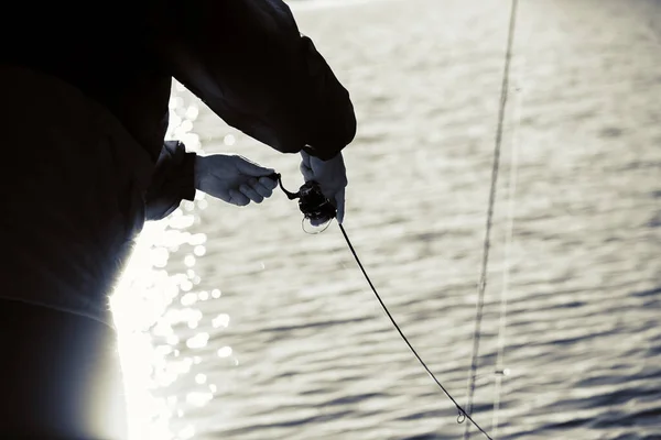 Öring Fiske Sjön — Stockfoto