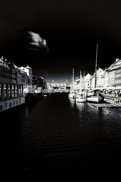 Ruas Atrações Copenhague Uma Viagem Copenhague — Fotografia de Stock