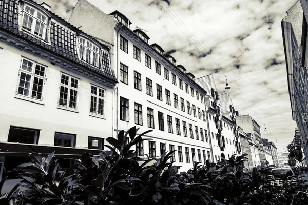 Vackra Gator Köpenhamn Resa Bakgrund — Stockfoto