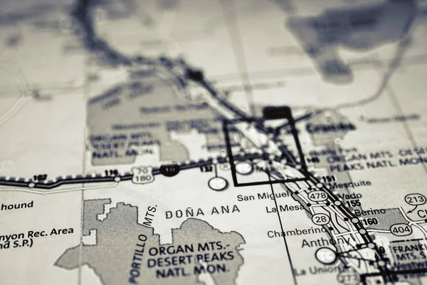Paso Eua Mapa Viagem Fundo — Fotografia de Stock