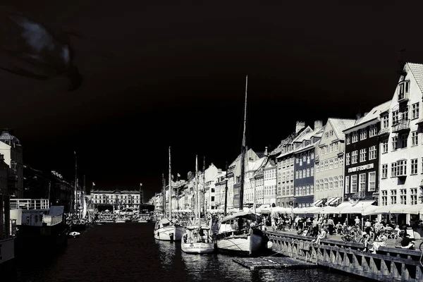 Strade Attrazioni Copenaghen Viaggio Copenaghen — Foto Stock