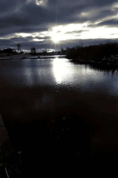 Pêche Brochet Sur Lac Loisirs Pêche — Photo