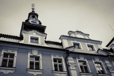 Güz Prag 'ın güzel sokakları ve mimarisi