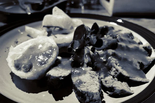 Veal Tenderloin Plate — Stock Photo, Image