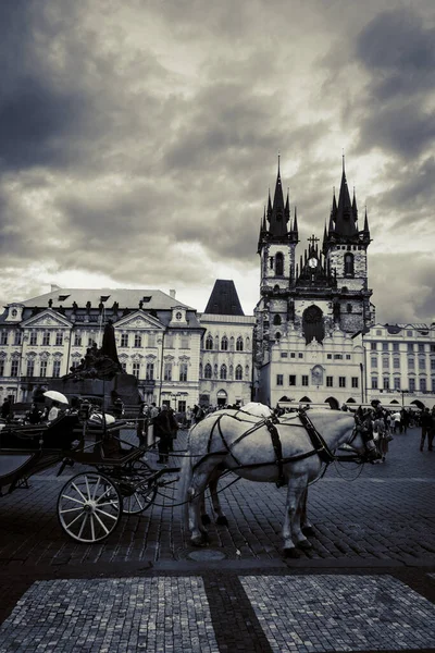 Beautiful Streets Architecture Autumn Prague — Stock Photo, Image