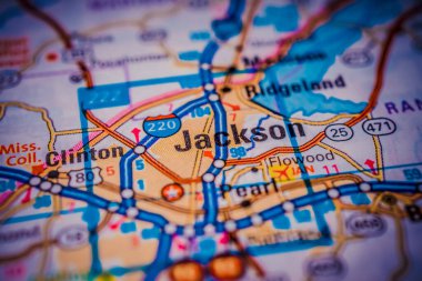 Jackson ABD haritası arka planında