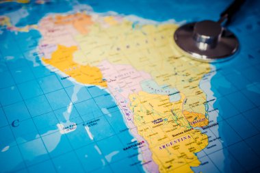 Koronavirüs COVID-19 tehlikesi var. Sağlık hizmetleri geçmişi