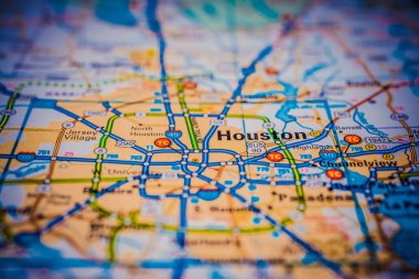 Houston ABD haritası arka planı