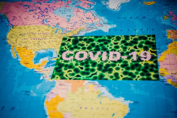 Monde Coronavirus Covid Contexte Quarantaine — Photo